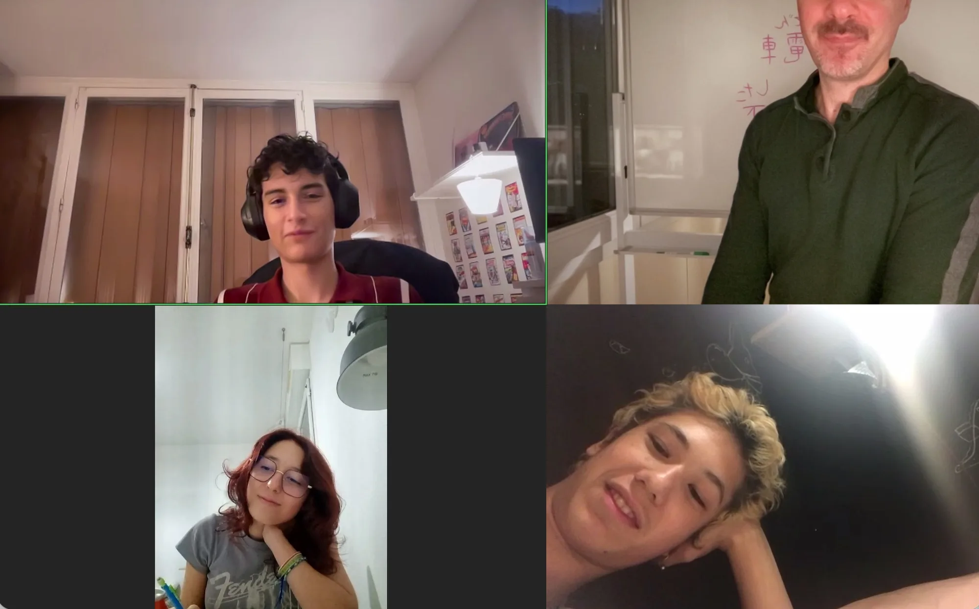 Cours de japonais en groupe avec Anthony