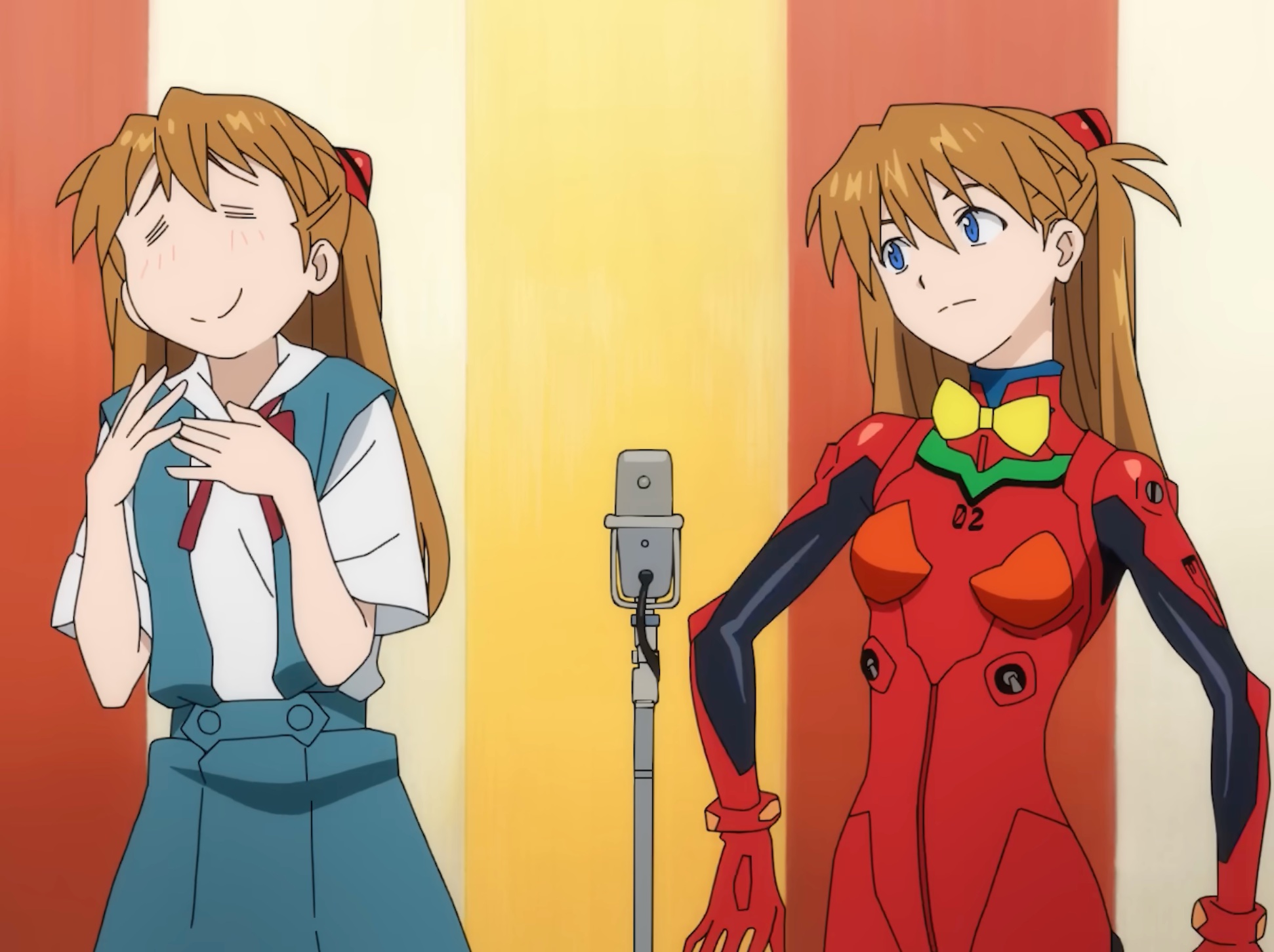 Les deux Asuka face à face