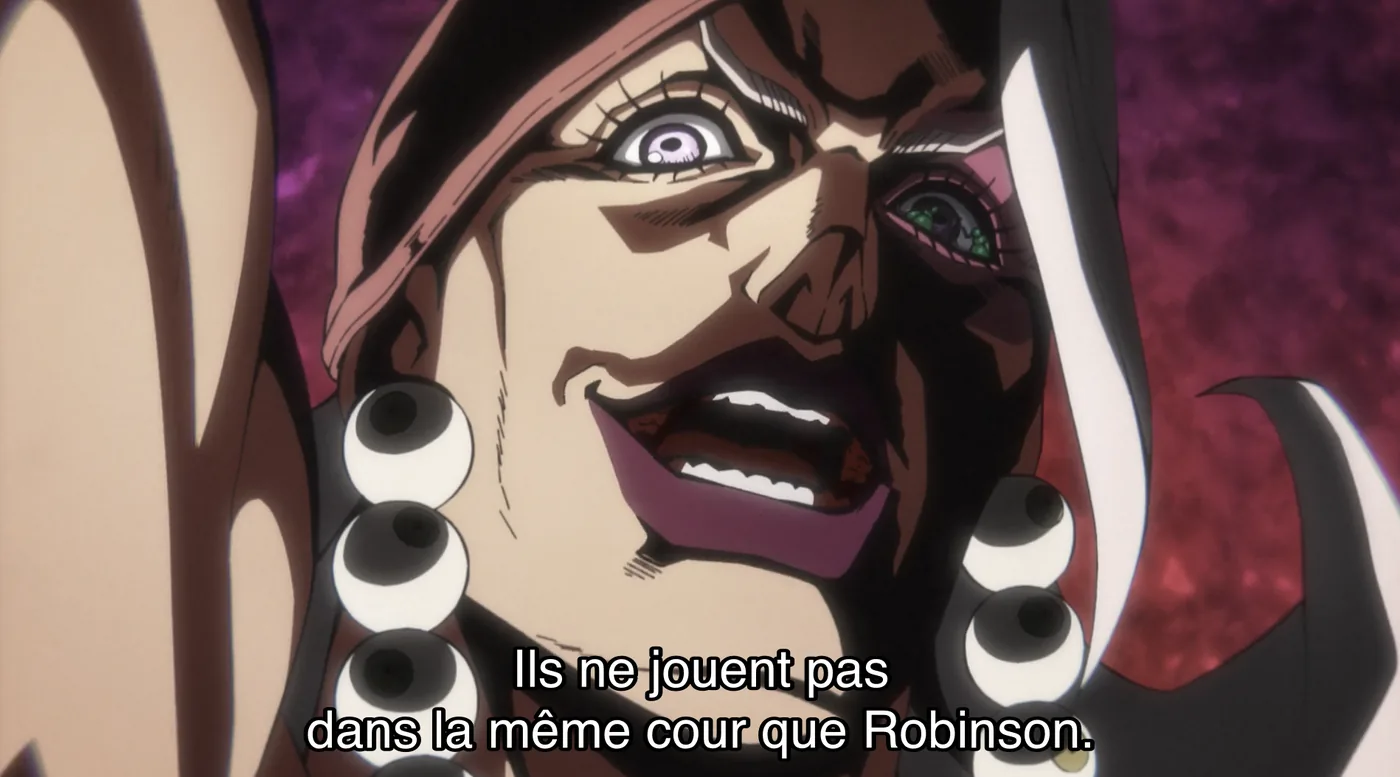 Gyro, le regard tendu, sous-titre : Ils ne jouent pas dans la même cour que Robinson.