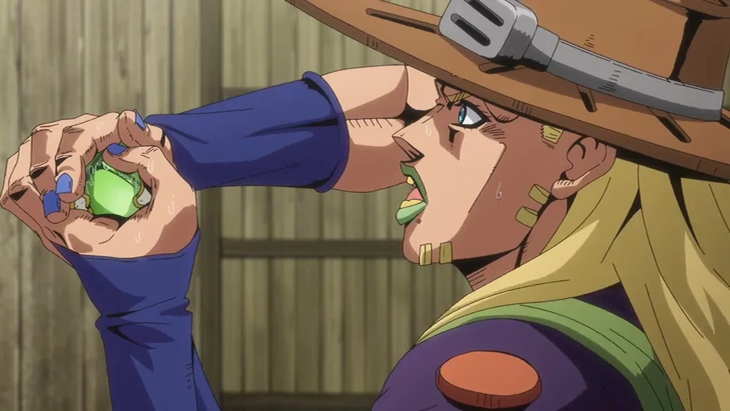 Gyro serre le poing, le visage tendu.
